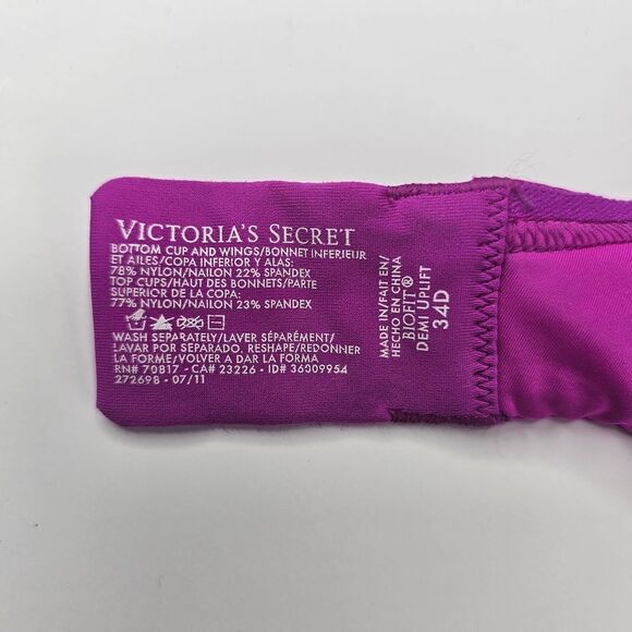Victoria's Secret biofit demi uplift size 34D - Picture 4 of 6